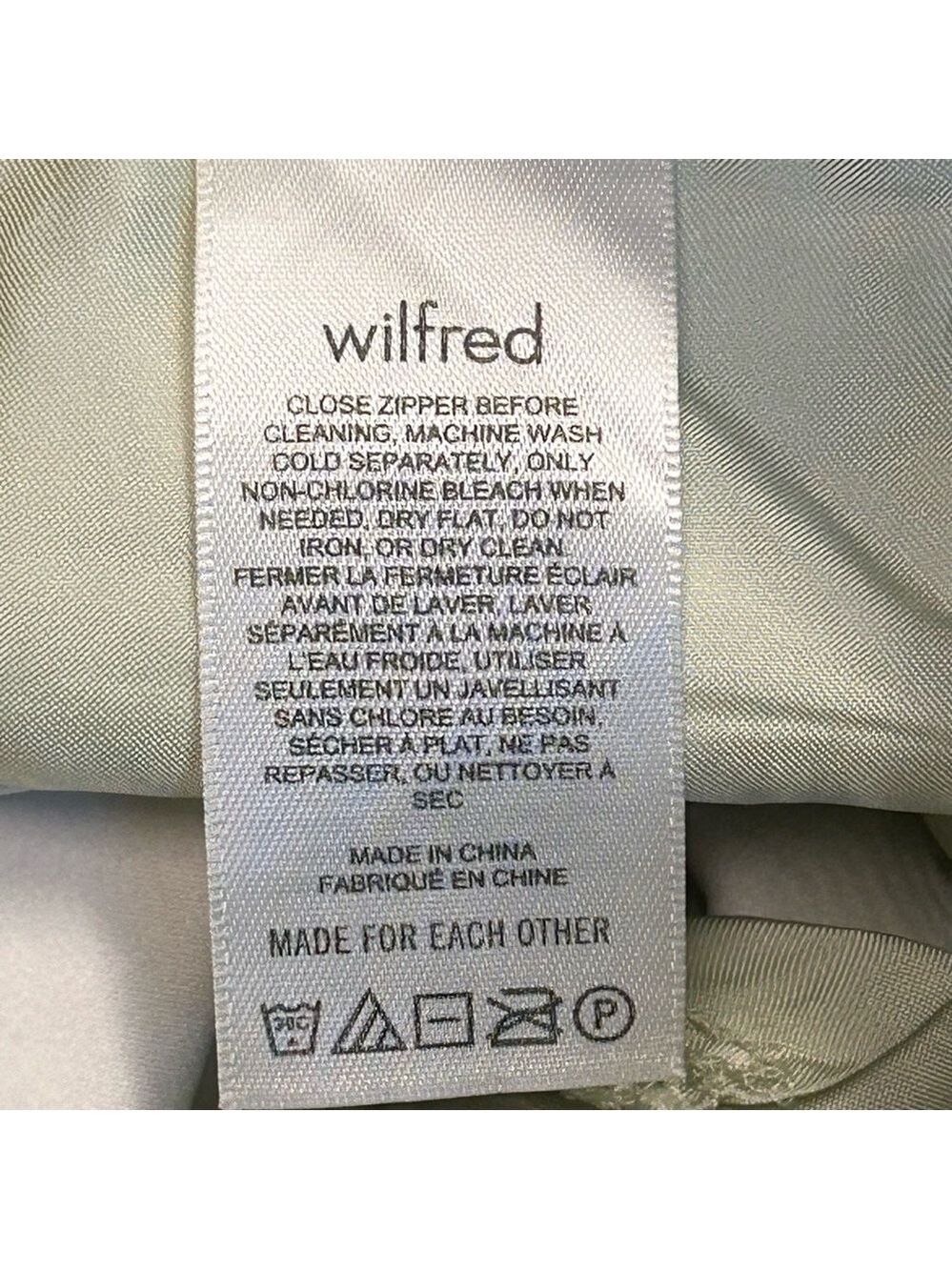Aritzia Wilfred light green Melina pants faux leather pleather vegan Sz 6 - Picture 9 of 11